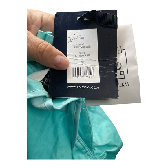 Women’s‎ NWT Elizabeth McKay ruffle wrap dress, size 6 - Picture 4 of 4